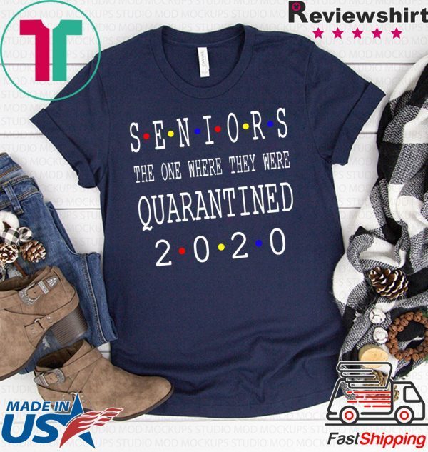 Class Of 2020 Graduation Senior Funny Quarantine - Senior 2020 Shit Getting Real T-Shirt