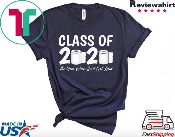 Class Of 2020 Graduation Senior Virus Flu Toilet Paper T-Shirt