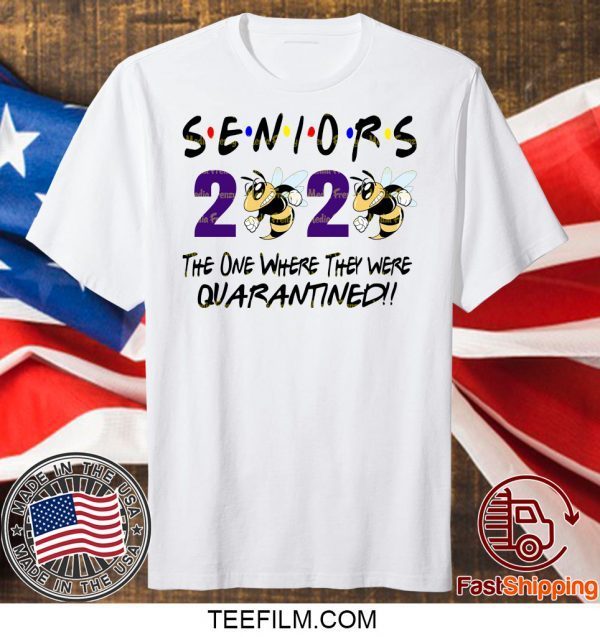 Class Of 2020 Quarantined Senior Friends Class of 2020 Funny Graduation T-Shirt