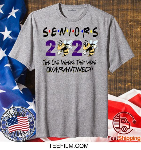 Class Of 2020 Quarantined Senior Friends Class of 2020 Funny Graduation T-Shirt