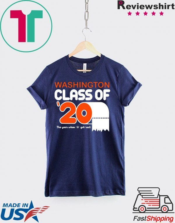 Class Of 2020 Toilet Paper Senior Washington T-Shirt