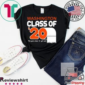 Class Of 2020 Toilet Paper Senior Washington T-Shirt