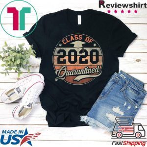 Class of 2020 Quarantine Funny Graduation Vintage T-Shirt