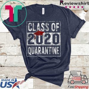 Class of 2020 Quarantined Seniors Flu Virus Quarantine Grad Tee Shirt