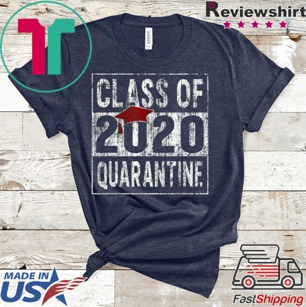 Class of 2020 Quarantined Seniors Flu Virus Quarantine Grad Tee Shirt