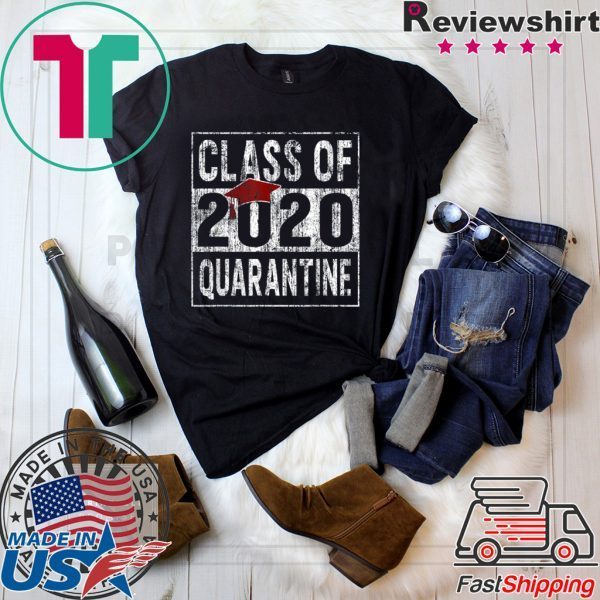 Class of 2020 Quarantined Seniors Flu Virus Quarantine Grad Tee Shirt