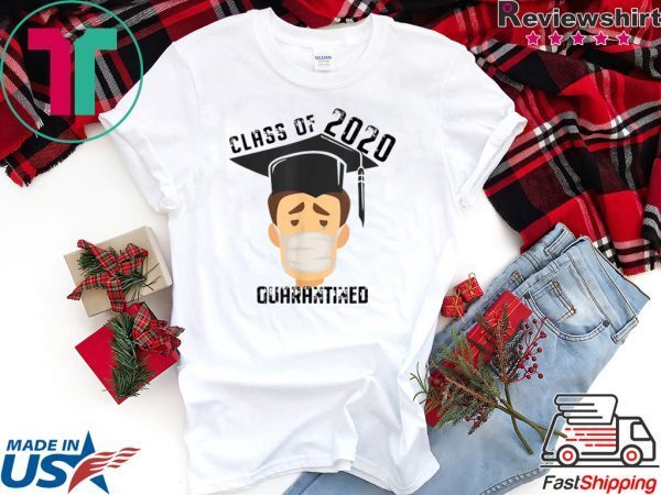 Class of 2020 quarantined mask graduating senior graduation T-Shirt