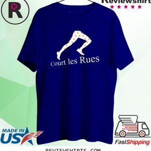 Court les Rues White Fleur de Lis Funny TShirt