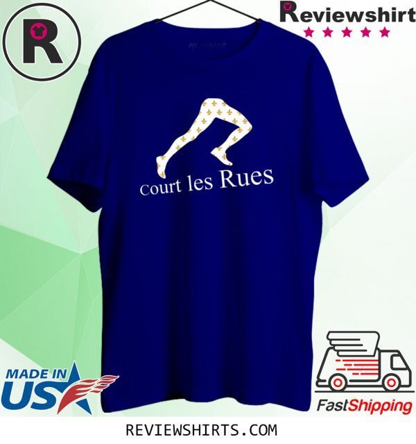 Court les Rues White Fleur de Lis Funny TShirt