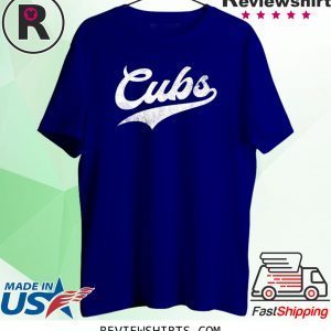 Cubs Vintage Wildlife Script 2020 TShirt