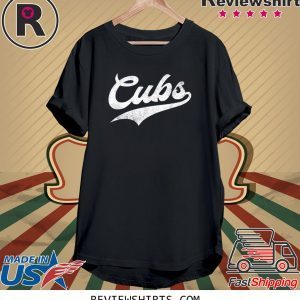 Cubs Vintage Wildlife Script 2020 TShirt