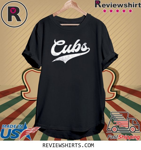 Cubs Vintage Wildlife Script 2020 TShirt