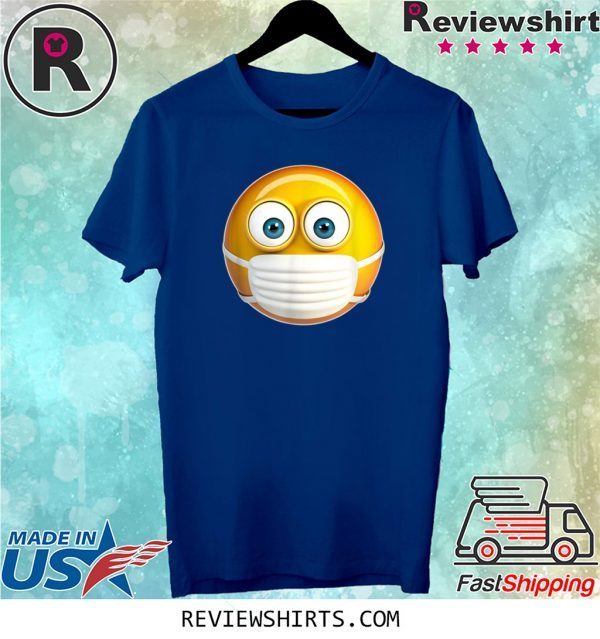 Face Medical Mask Emojis Surgical Health Mask Against Virus Tee Shirt