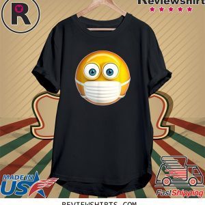 Face Medical Mask Emojis Surgical Health Mask Against Virus Tee Shirt