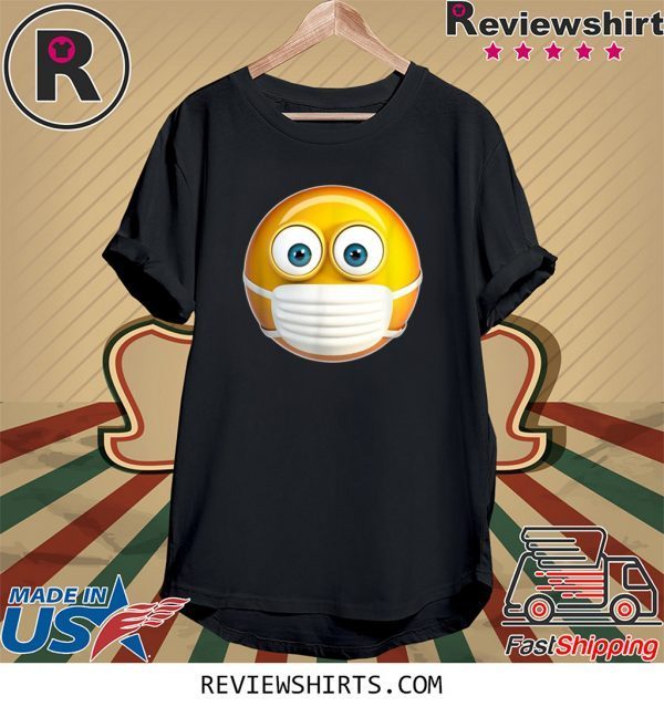 Face Medical Mask Emojis Surgical Health Mask Against Virus Tee Shirt