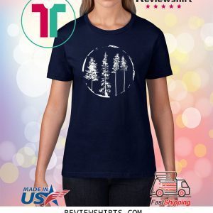 Floral Forest Circle Tree Unisex T-Shirts