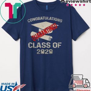 Funny Quarantined 2020 Graduating Class in Quarantine Retro T-Shirt