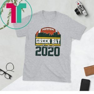 Green Bay Skyline Retro Football 2020 Wisconsin Sports Shirts