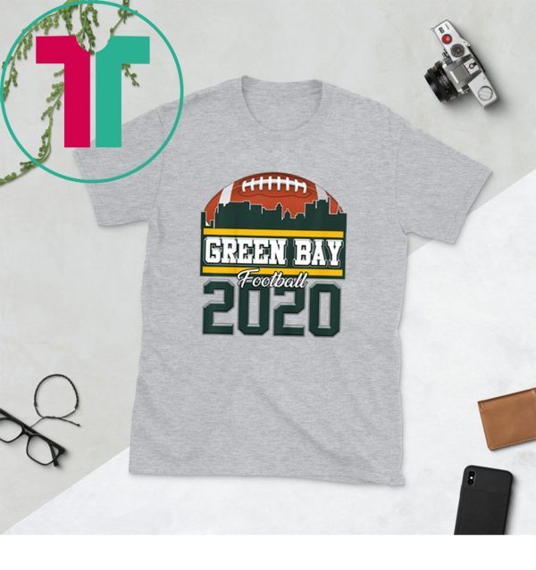 Green Bay Skyline Retro Football 2020 Wisconsin Sports Shirts