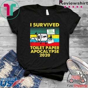 I survived toilet paper apocalypse 2020 shirt