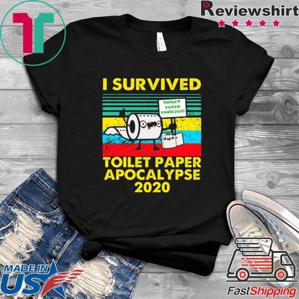 I survived toilet paper apocalypse 2020 shirt