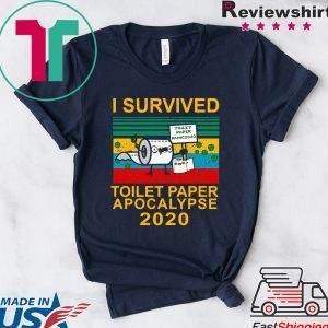 I survived toilet paper apocalypse 2020 vintage shirt
