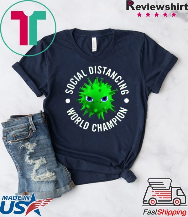 Introvert Virus Social Distancing World Champion Limited T-Shirt