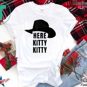 Joe Exotic Tiger King Here Kitty Kitty Funny Music Video T-Shirt