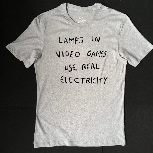 Lamps In Video Games Use Real Electricity Men's T-Shirt