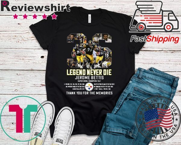 Legend Never Die 36 Jerome Bettis Thank You For The Memories Shirt