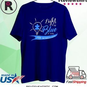 Light It Up Blue Heartbeat Autism 2020 T-Shirt