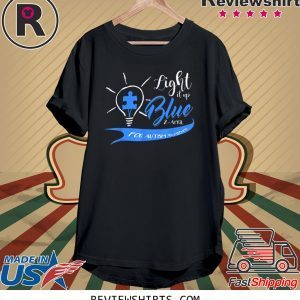 Light It Up Blue Heartbeat Autism 2020 T-Shirt