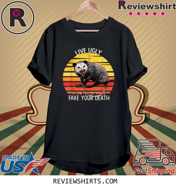 Vintage Live Ugly Fake Your Death Opossum T-Shirts