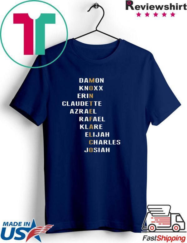 Montefalco Damon Knoxx Erin Claudette Azrael Tee Shirts