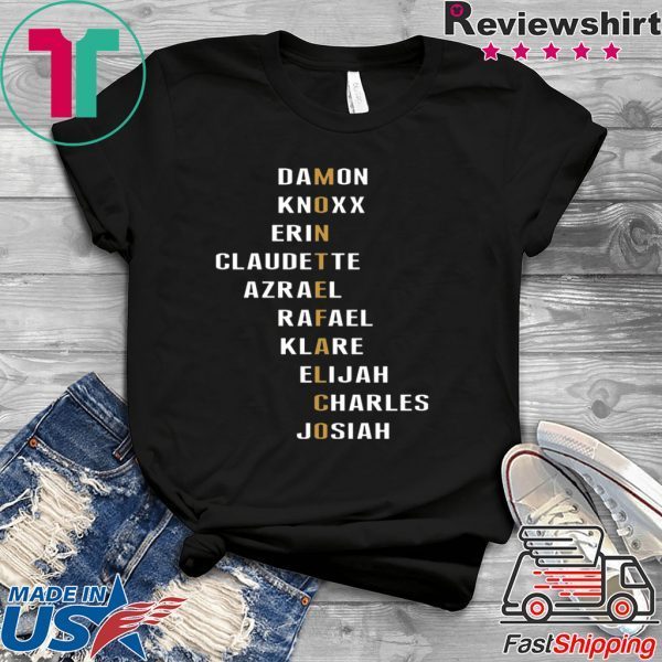 Montefalco Damon Knoxx Erin Claudette Azrael Tee Shirts