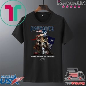 New England Patriots Tom Brady King thank you for the memories Tee Shirts