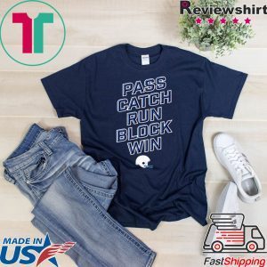 PASS CATCH RUN BLOCK WIN Tennessee Titans T-SHIRT