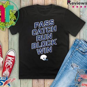 PASS CATCH RUN BLOCK WIN Tennessee Titans T-SHIRT