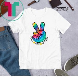 Peace Love Pickleball Groovy Tie Dye 2020 TShirt