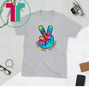 Peace Love Pickleball Groovy Tie Dye 2020 TShirt