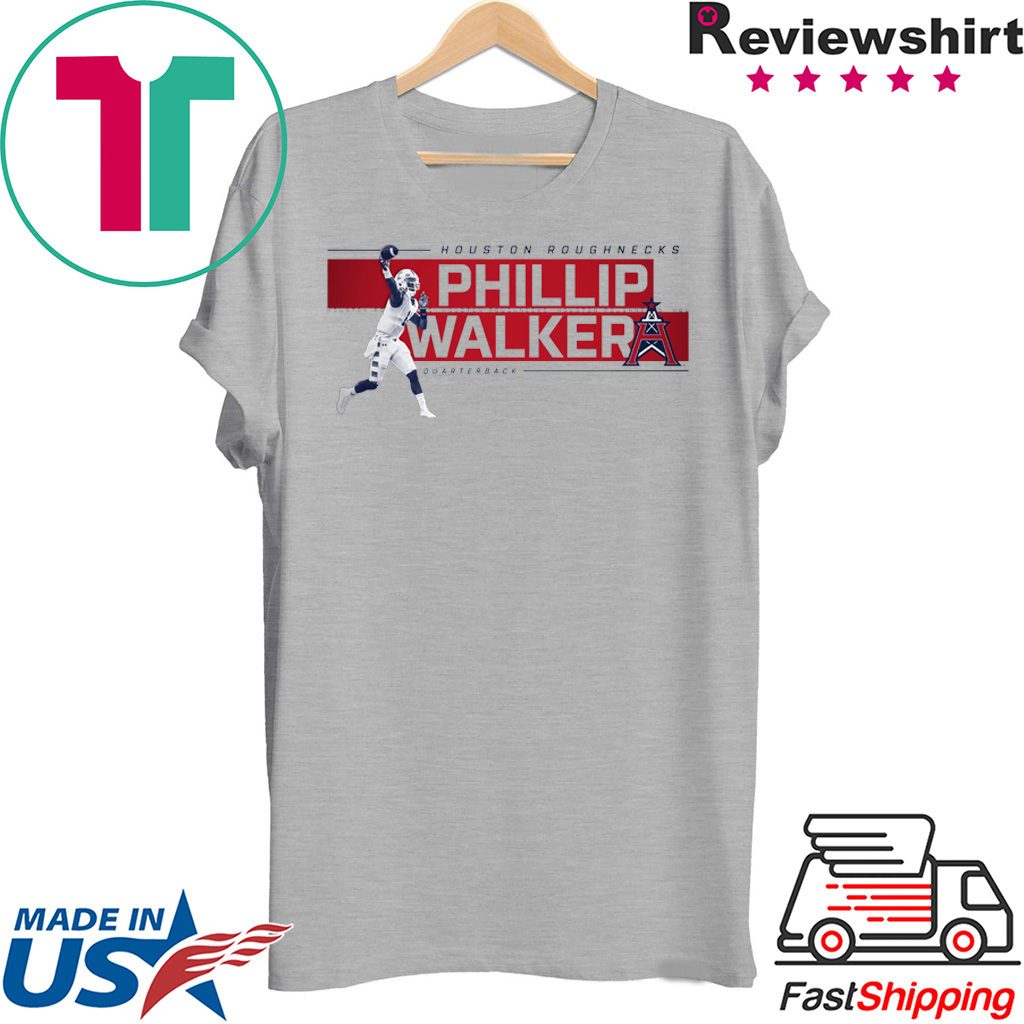 Details about  / Phillip Walker T-Shirt Houston Roughnecks Football Men/'s Tee Shirt S-5XL