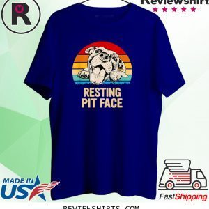 Pitbulls Resting Pit Face Vintage T-Shirts