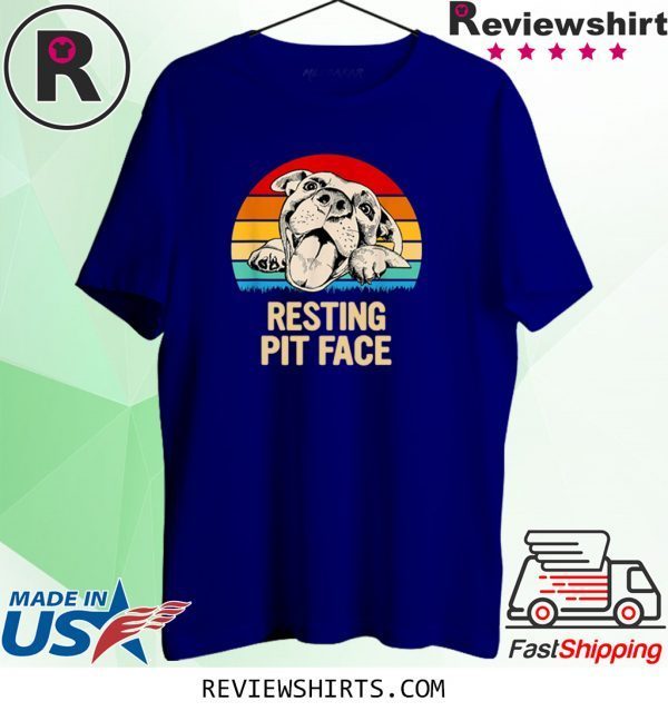 Pitbulls Resting Pit Face Vintage T-Shirts