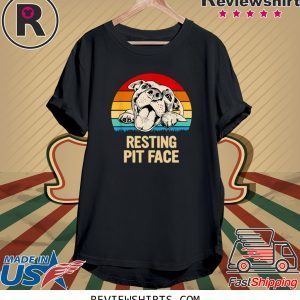 Pitbulls Resting Pit Face Vintage T-Shirts