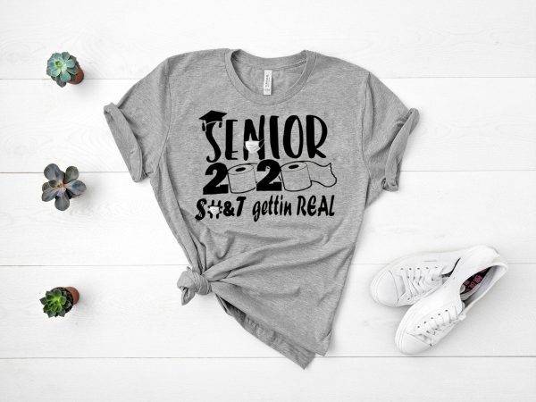 Senior 2020 shit gettin real Men's T-Shirt