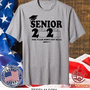 Senior Shirt Class of 2020 T Shirt Funny Social Distancing Stay at Home Quarantined T-Shirt