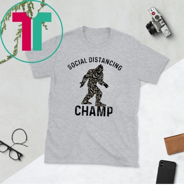 Social Distancing Champ Introvert Antisocial Bigfoot 2020 T-Shirts