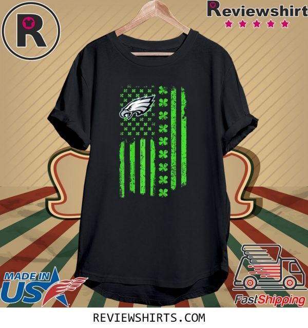 St Patricks Day Irish American Flag Philadelphia Eagle 2020 Shirt