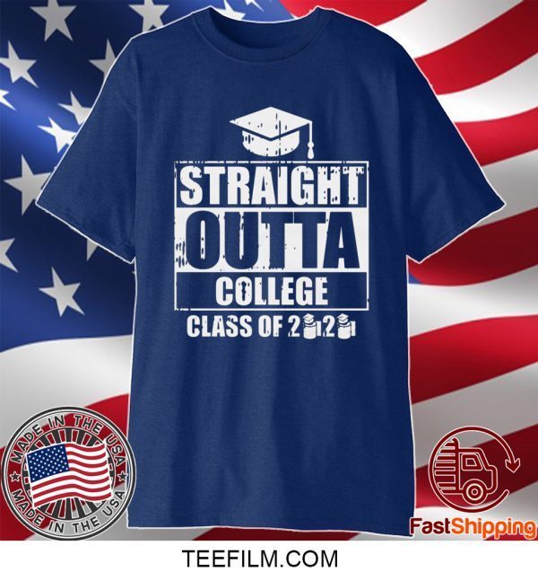 Straight Outta College Class Of 2020 Toilet Paper Funny Graduation Shirts