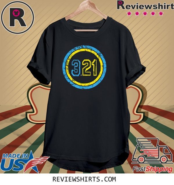 Superhero 321 Emblem World Down Syndrome Day Tee Shirt